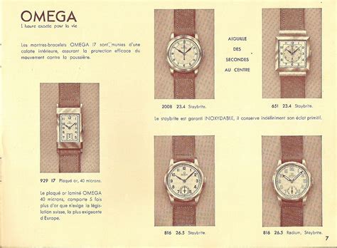 1930s omega watch|vintage Omega Watch catalogue.